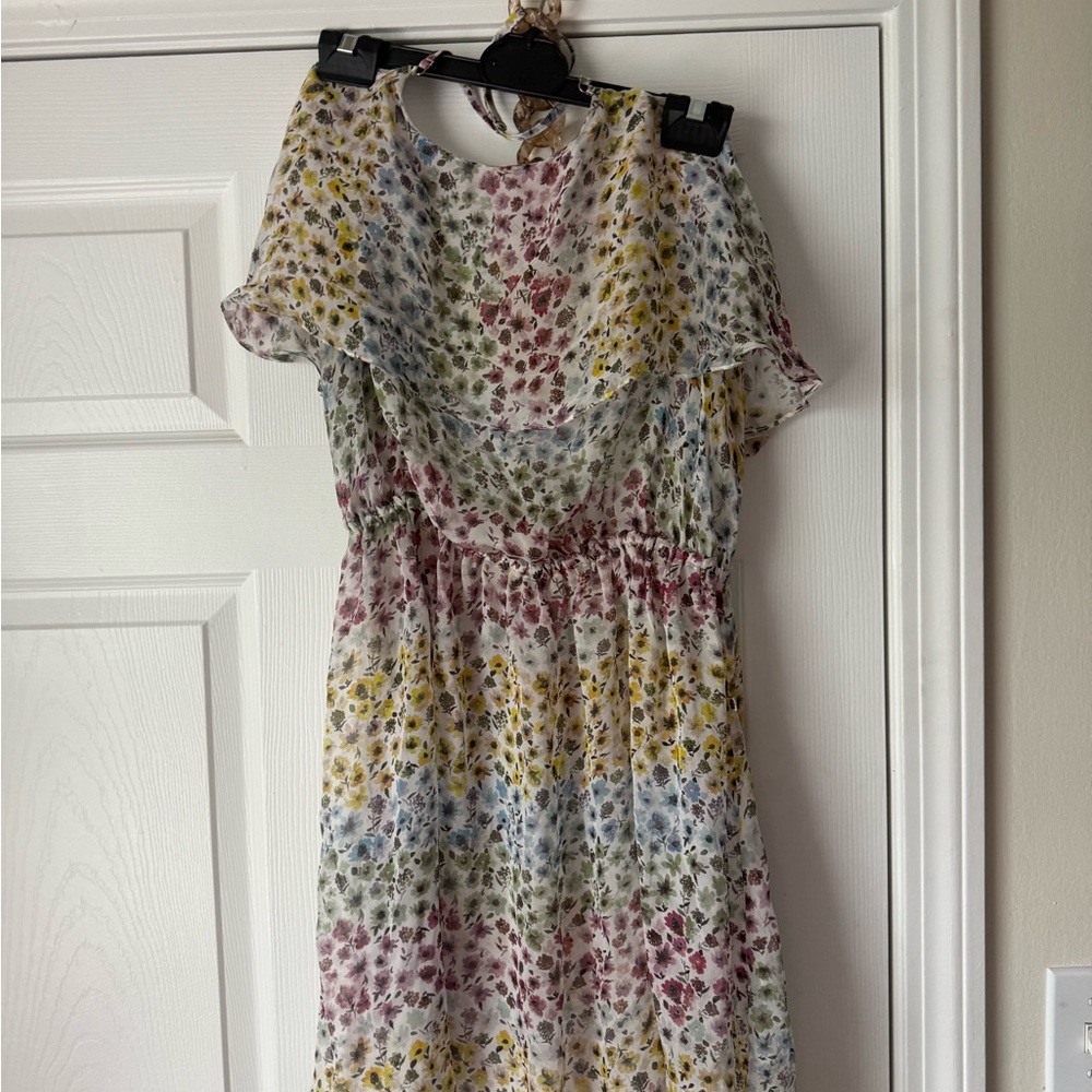 Floral Multicolor Women's Dress